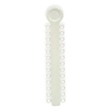 Elastic ligatures on a module, 26 rings, White